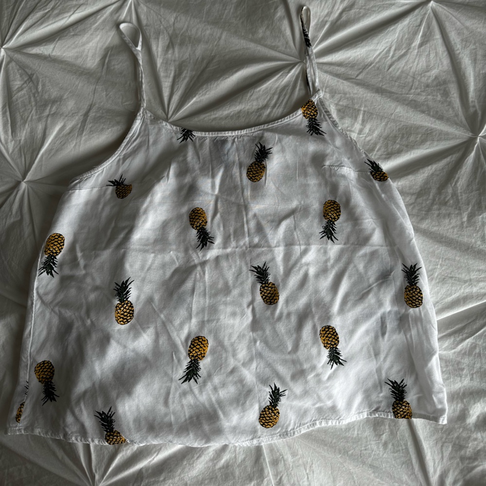 H&M pineapple tank top